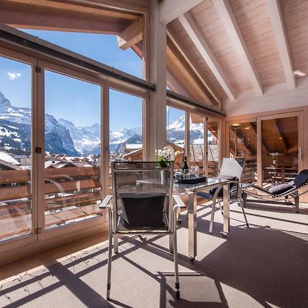 Chalet Schneehoren Penthouse Wengen Exteriér fotografie