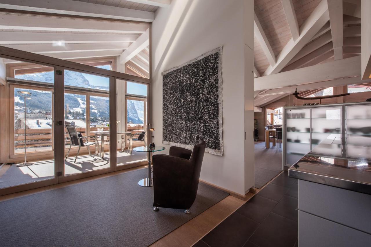 Chalet Schneehoren Penthouse Wengen Exteriér fotografie
