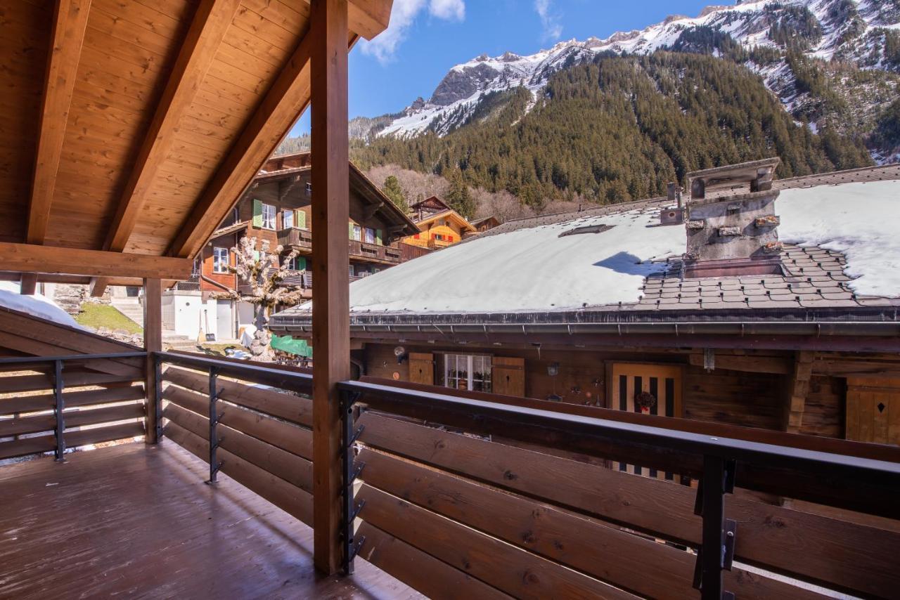 Chalet Schneehoren Penthouse Wengen Exteriér fotografie