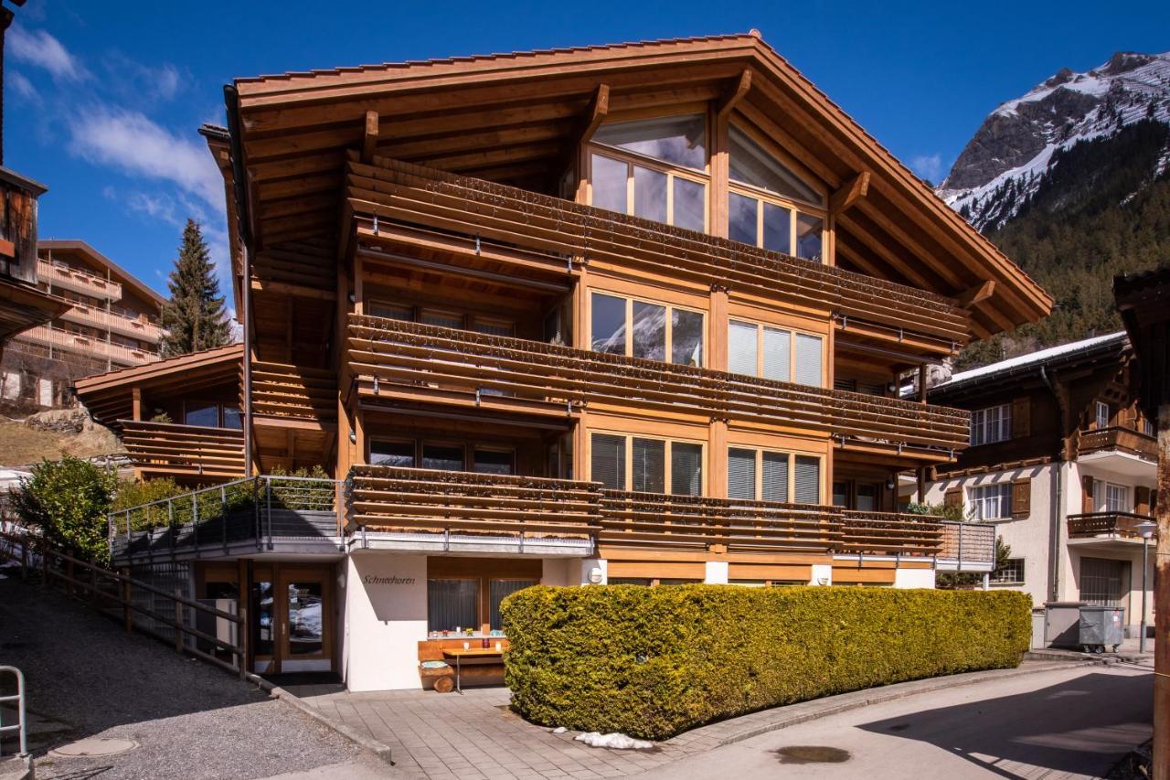 Chalet Schneehoren Penthouse Wengen Exteriér fotografie