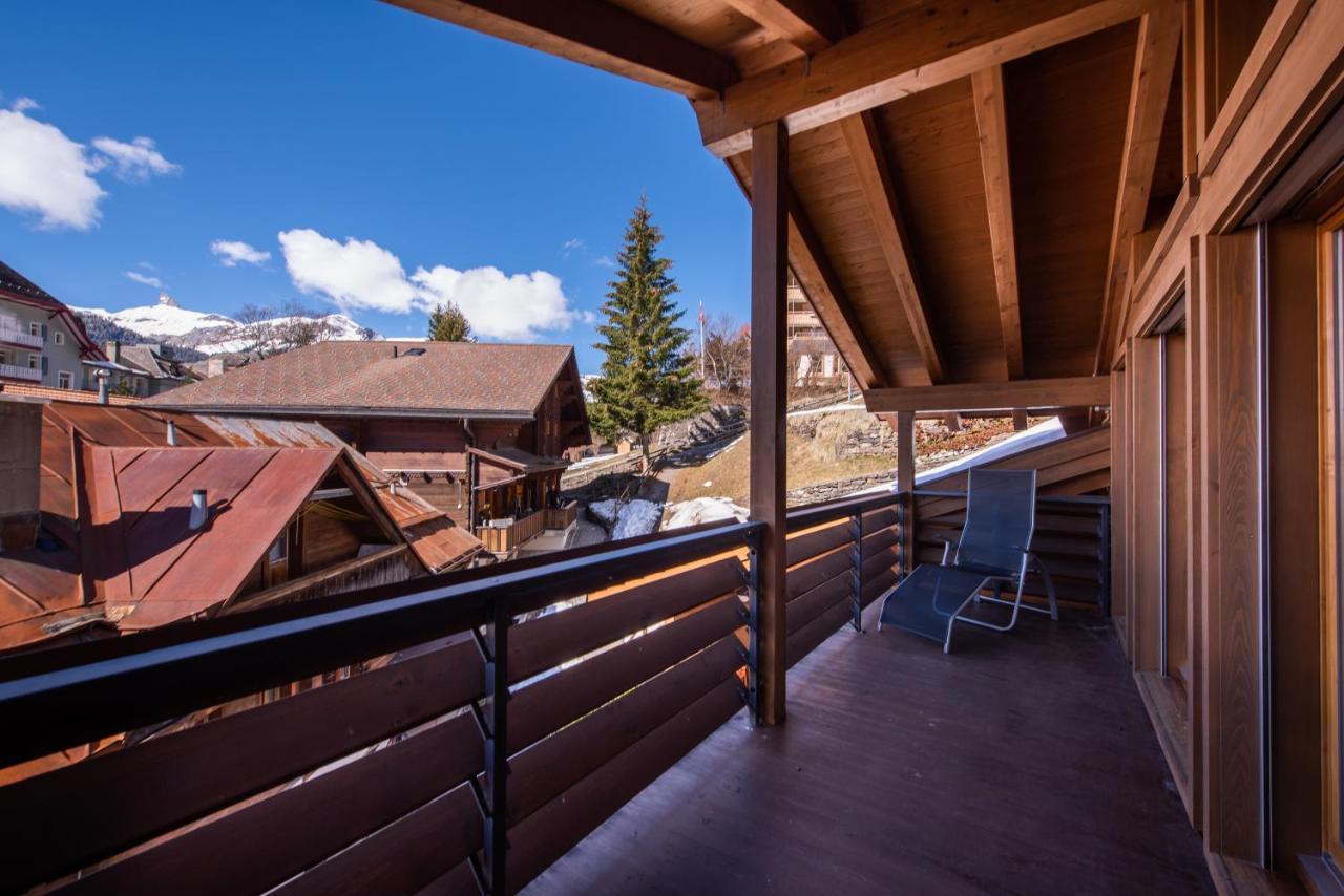 Chalet Schneehoren Penthouse Wengen Exteriér fotografie